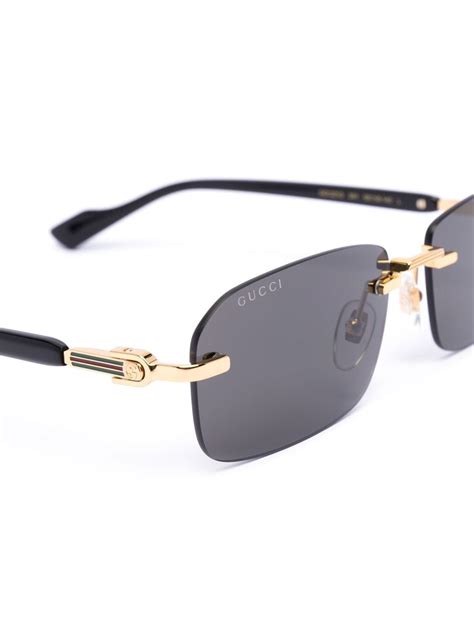 gucci square rimless sunglasses|unisex Gucci glasses.